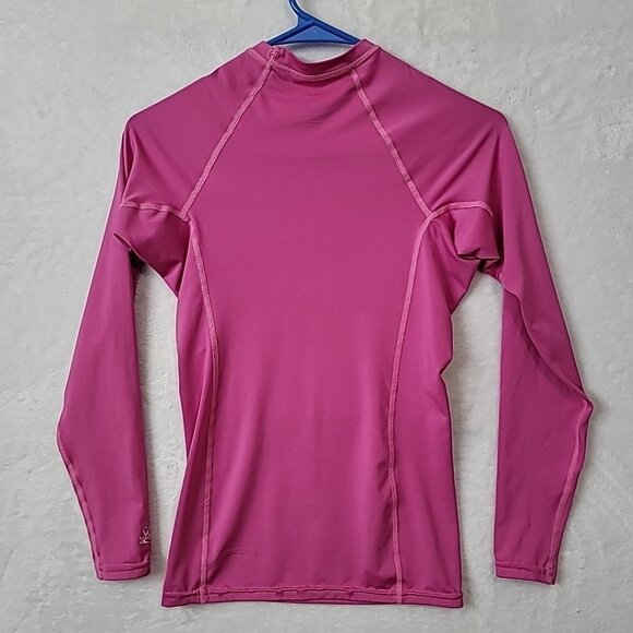 O'NEILL Surf Girls Long Sleeve Compression Shirt Stretch UPF 50+ Pink Size S - Picture 4 of 15